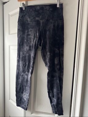 lululemon athletica Black Tie-Dye High-Rise Leggings